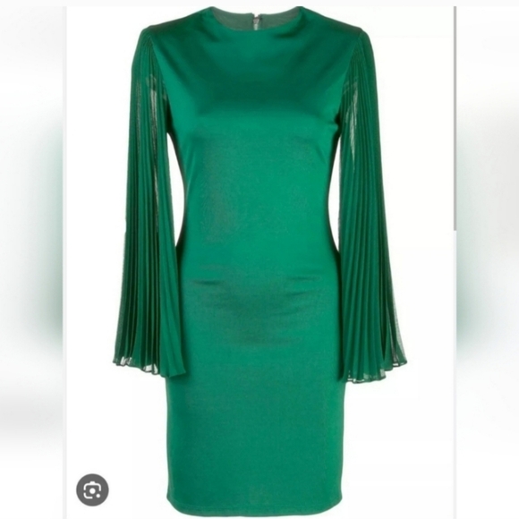 Alice + Olivia Zaya Pleated Stretch Mini  DRESS SIZE 6 NWT $395 - Picture 8 of 16